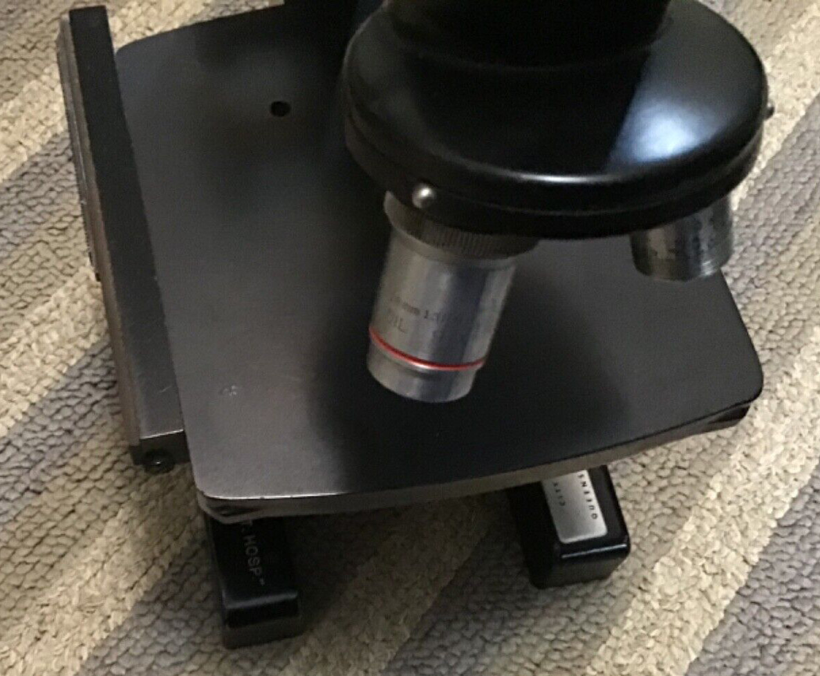 Old AO Spenser Microscope~Queens Hospital Center New York,NY~Rare Science Device