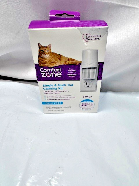 Comfort Zone Single & Multi-Cat Calming Kit. 1 Plug In & 1 Diffuser *New