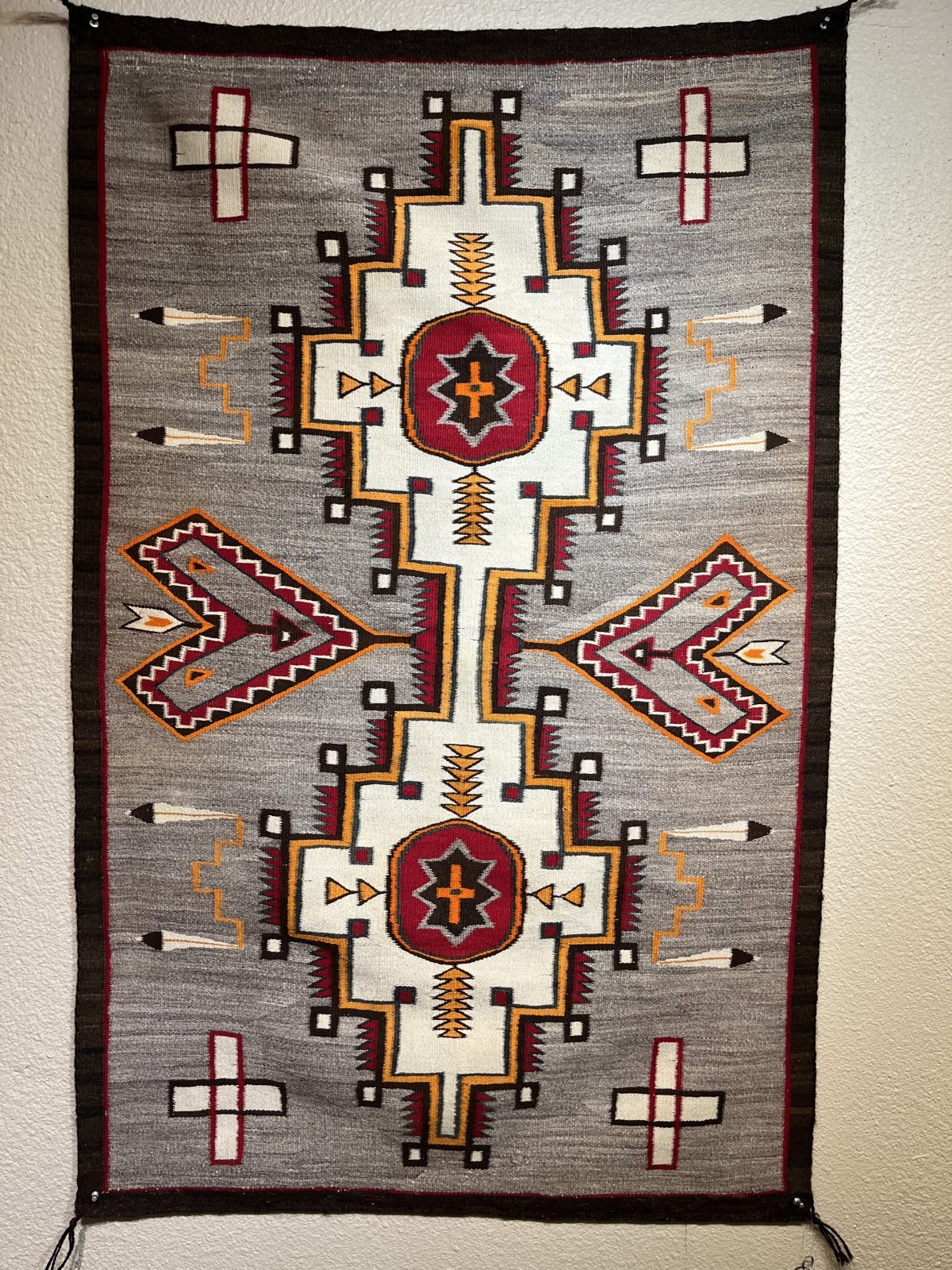 Native American Circa 1900s Navajo Teec Nos Pos Weaving