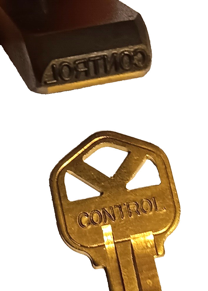 Key Stamp Locksmith Tool Key Punch Mark Reads CONTROL, EverStamp #119