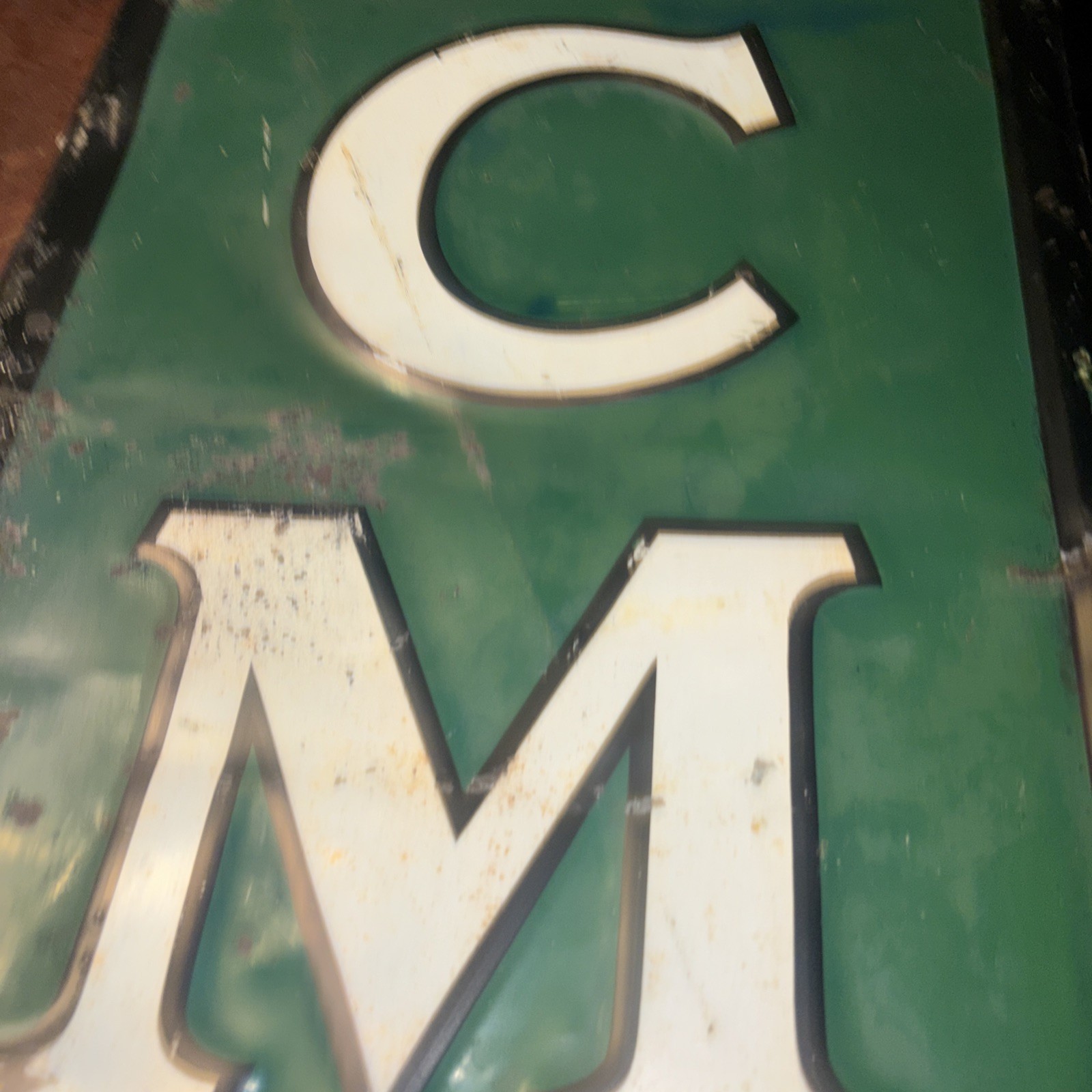 Vintage Rare Cities Service Acme Tire Vertical Sign 60”HX18”W