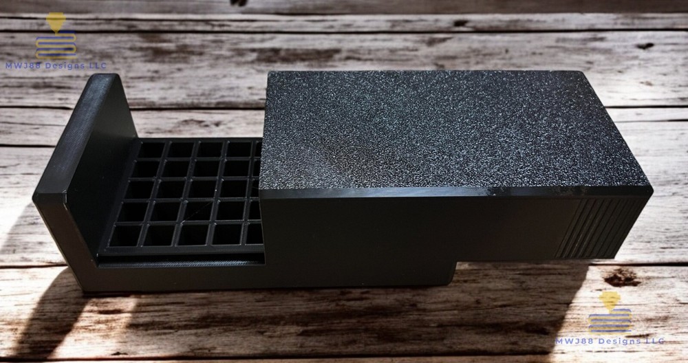 Sliding .450 Bush master Ammo Storage Box Case - 50rd Round - Multiple Colors!
