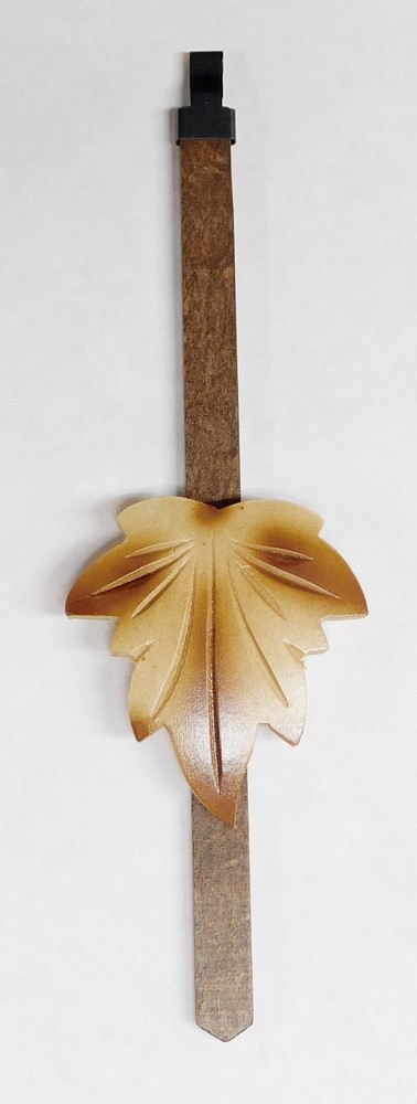 Cuckoo Clock Pendulum Small 1 Day Movement 2" Maple Leaf 30 Hour Painted Natural