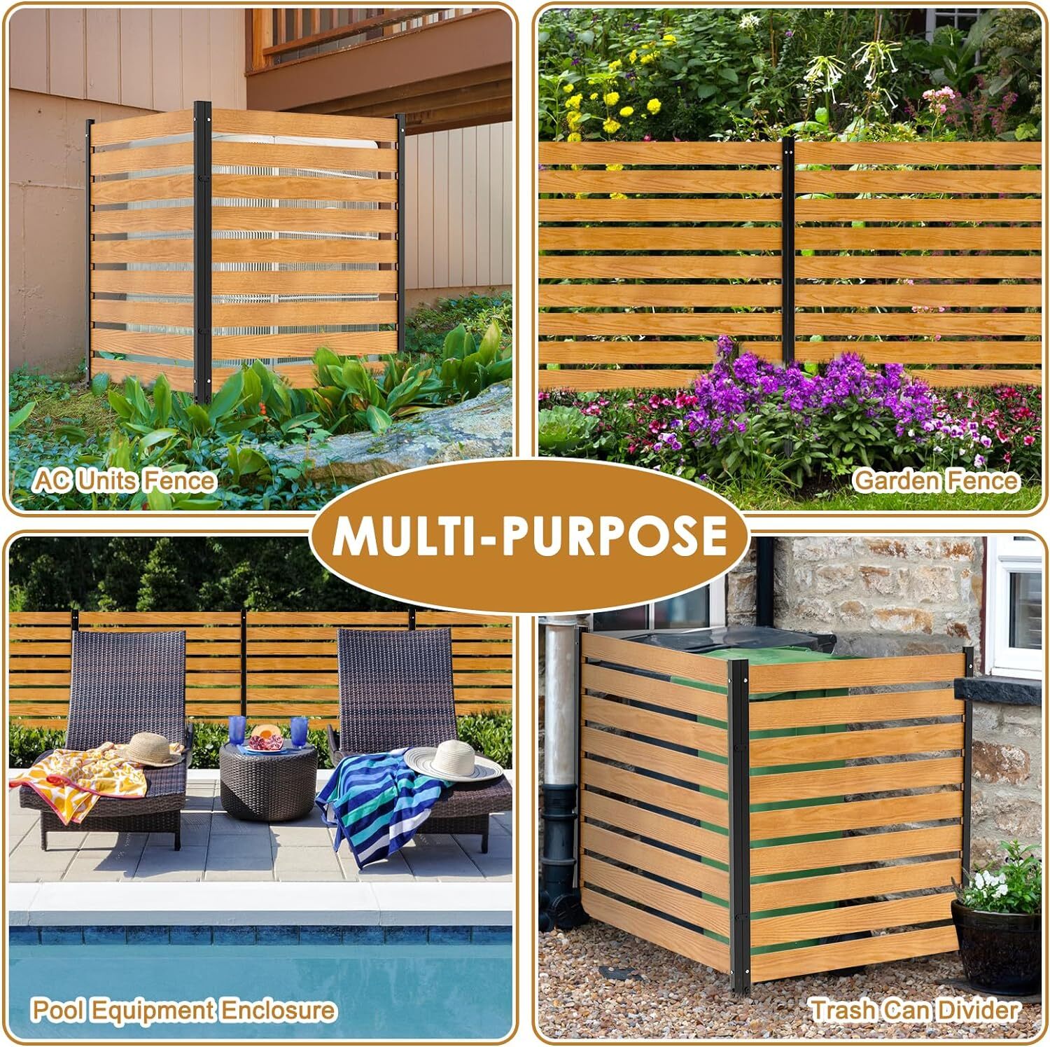 Barbella Air Conditioner Fence Screen Privacy Fence Air Conditioning Cover