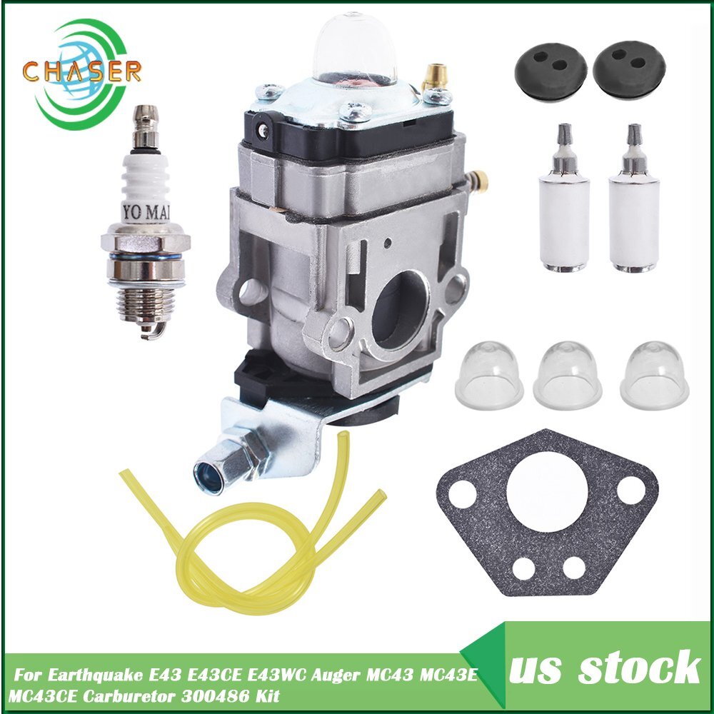 Carburetor 300486 For Earthquake E43 E43WC E43CE Auger MC43CE MC43E MC43