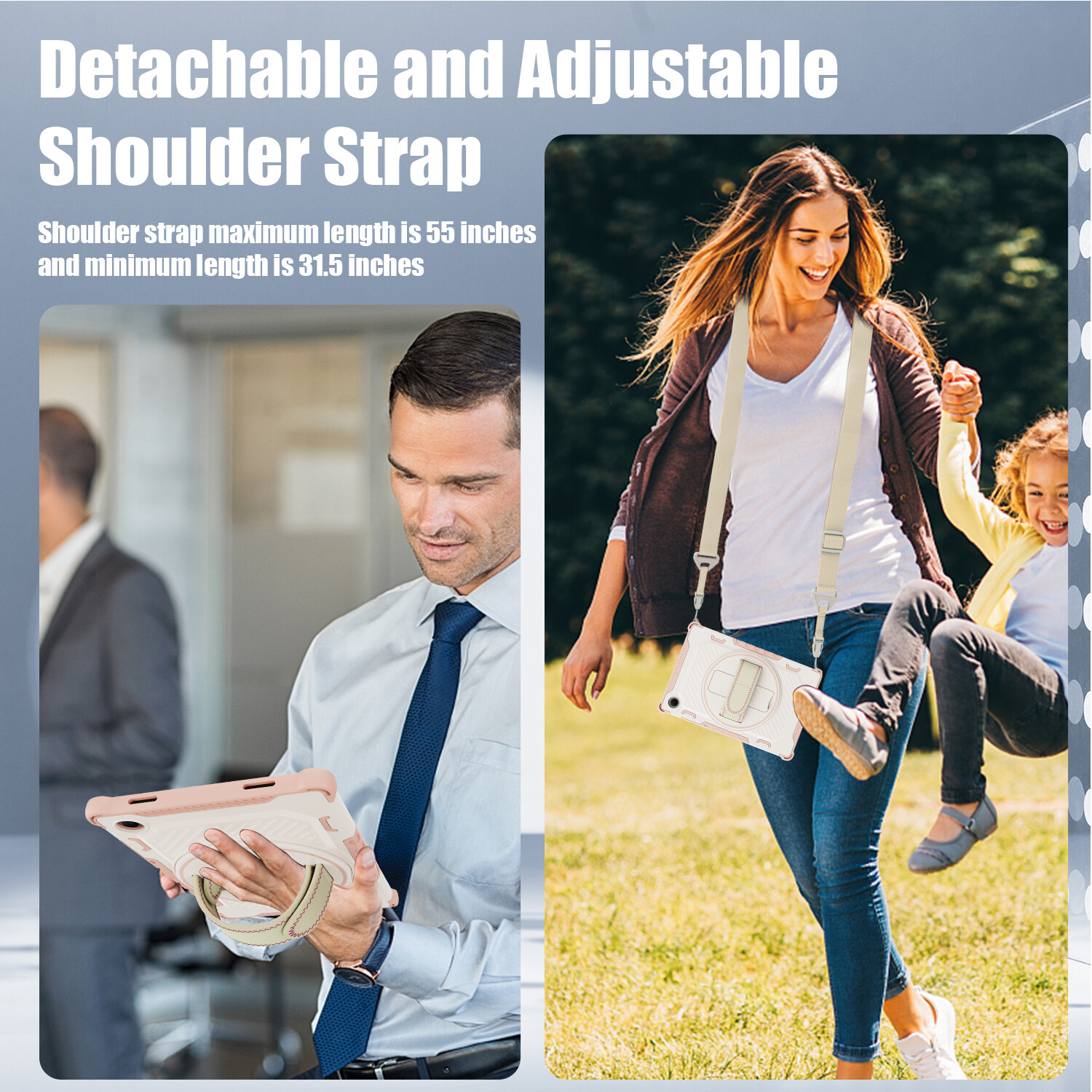 For Samsung Galaxy Tab A9+ 2023 11" Rugged Stand Case Cover /HD Screen Protector