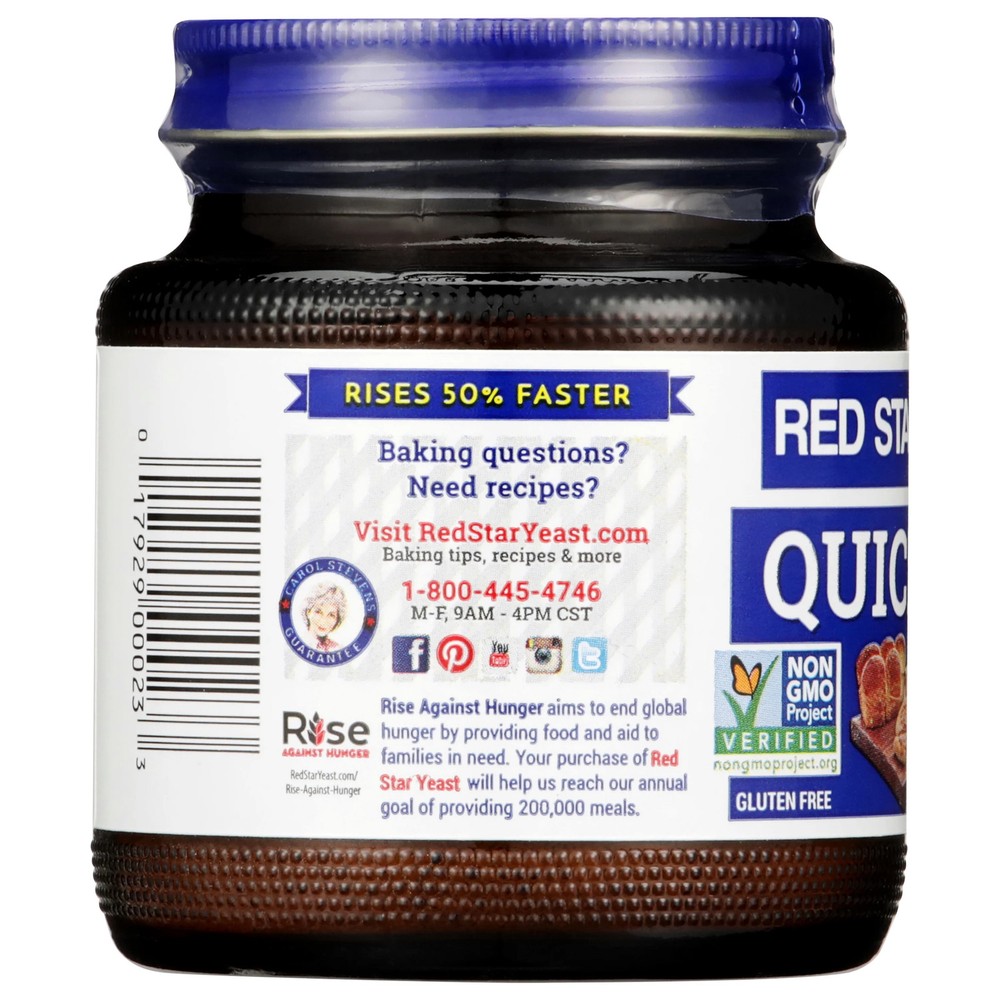 Baking Yeast Red Star Quick Rise 4 oz Jar