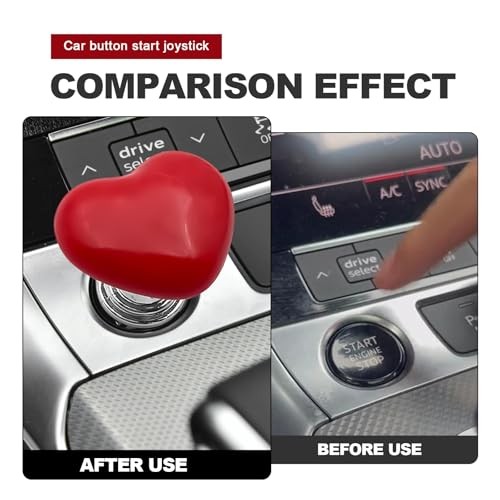 Car Push to Start Button Cover One Touch Engine Start Stop Ignition Switch Red