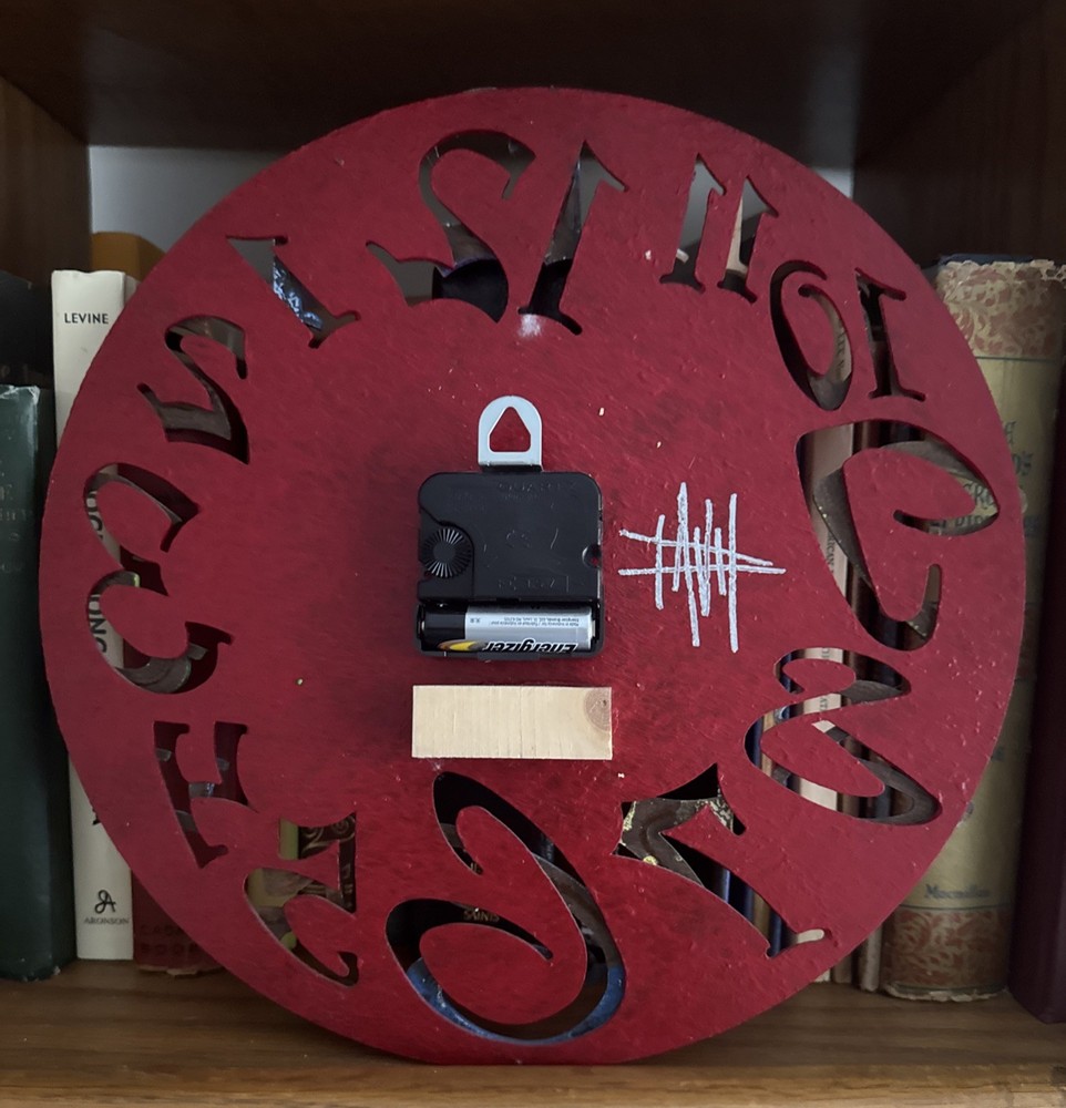 David Scherer Big Time Modern Red Clock Excellent Condition