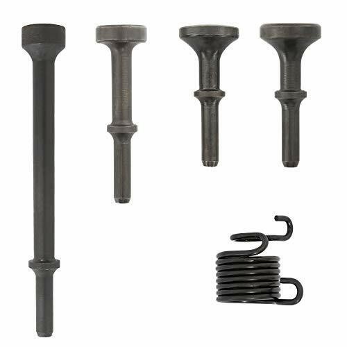 5Pcs Smoothing Air Hammer Tool Kit Pneumatic Chisel Bits Accessories With Spring