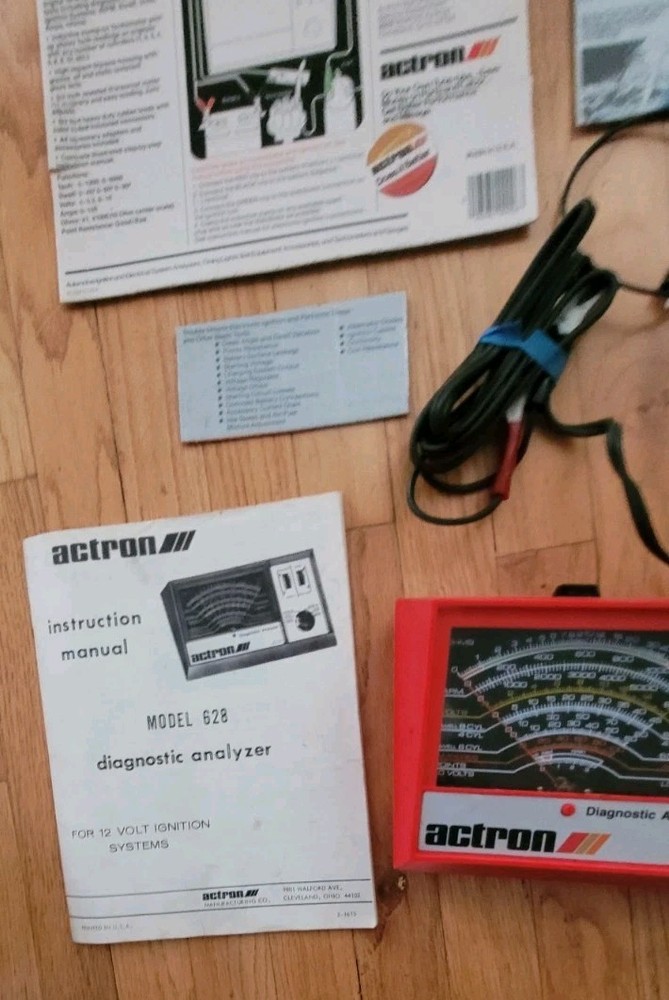 Vintage ACTRON Inductive Diagnostic Analyzer Model 628 with Box.