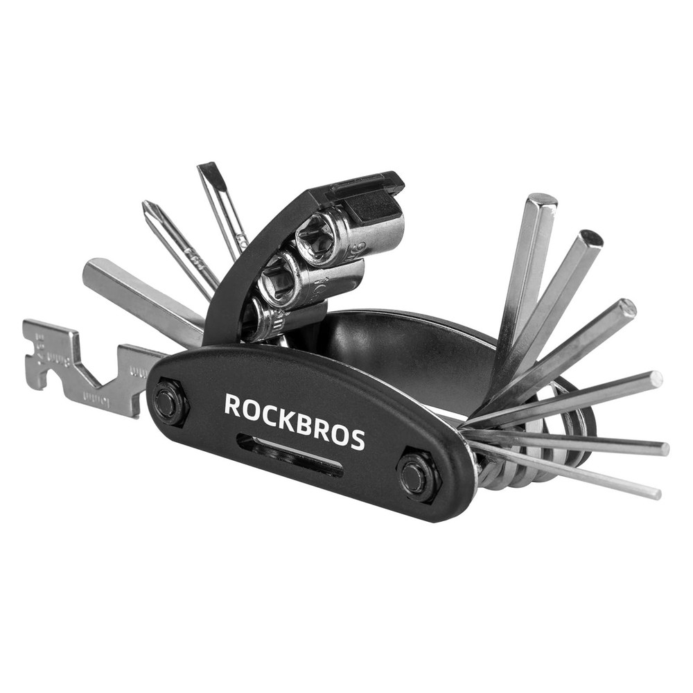 ROCKBROS 16 In 1 Multi-Function Bike Tool Kit - Portable Foldable Bike Multit...