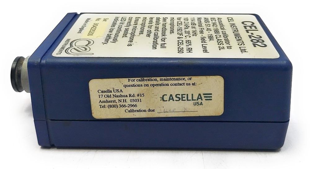 CEL Instruments Ltd. CEL-282 Acoustical Calibrator
