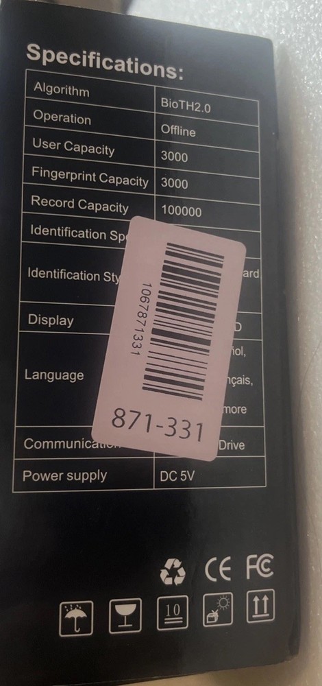 HapAttend Time Clock Fingerprint Time Clock Employees RFID Attendance H1 E1