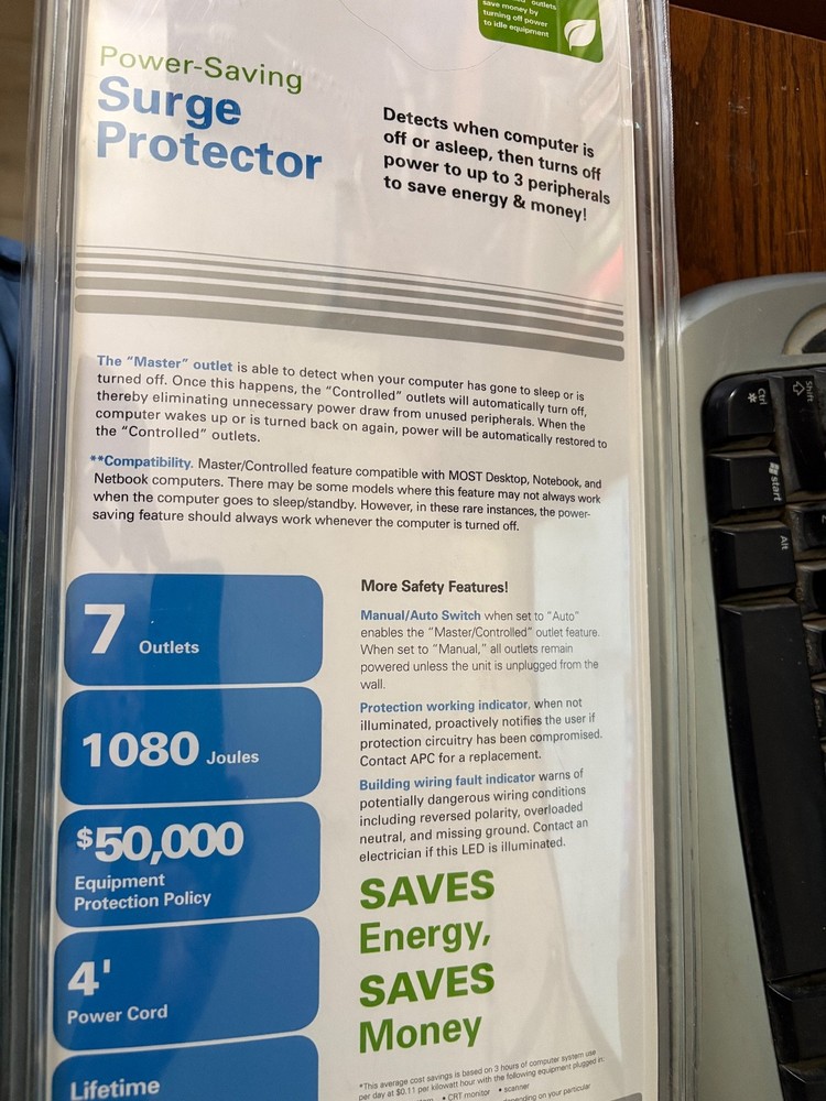 APC Surge Protector P7GB Sealed