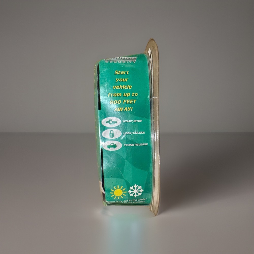 BULLDOG SECURITY AUTO REMOTE STARTER KEYLESS ENTRY & TRUNK RELEASE MODEL RS102E