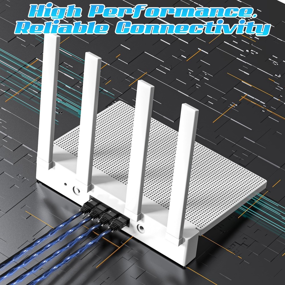 350FT Cat6 Ethernet Cable, Cat 6 Patch Cable, Cat6 Internet Cable, UTP Networ...