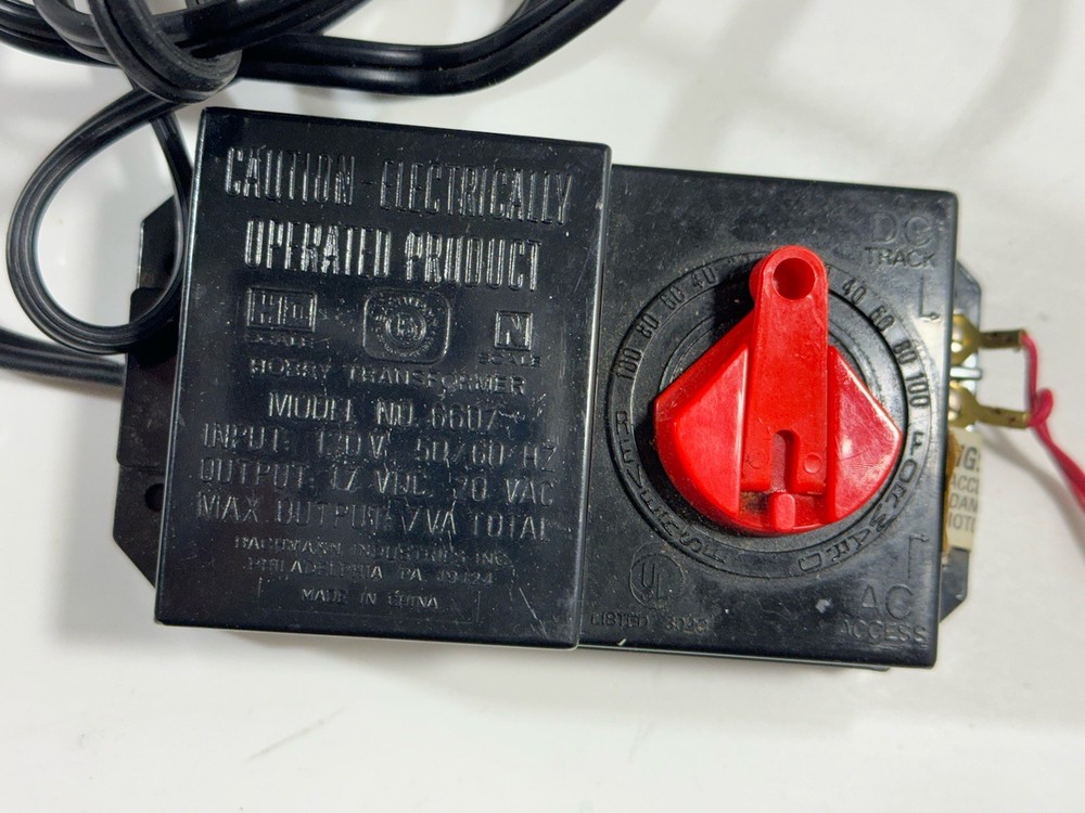 Bachmann 6607 Hobby Transformer HO N Scale Train Power Pack Controller