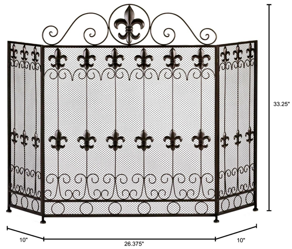 FRENCH REVIVAL FIREPLACE SCREEN ** NIB