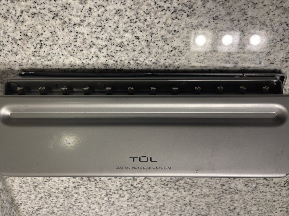 Tul Discbound 12 Hole Punch Custom Note Taking System - 12" Silver Grey