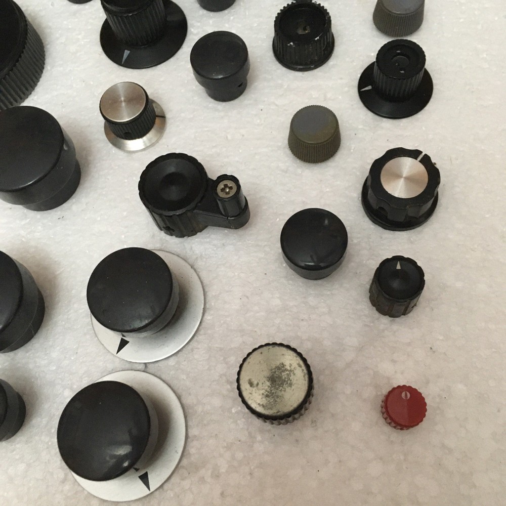 Vintage Electronic Knob Lot Quantity 30