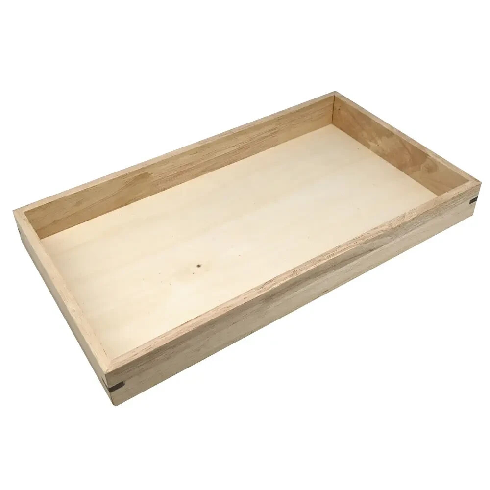 Natural Wood Full Size Jewelry Display Tray 14.75" x 8.25" x 1.5"