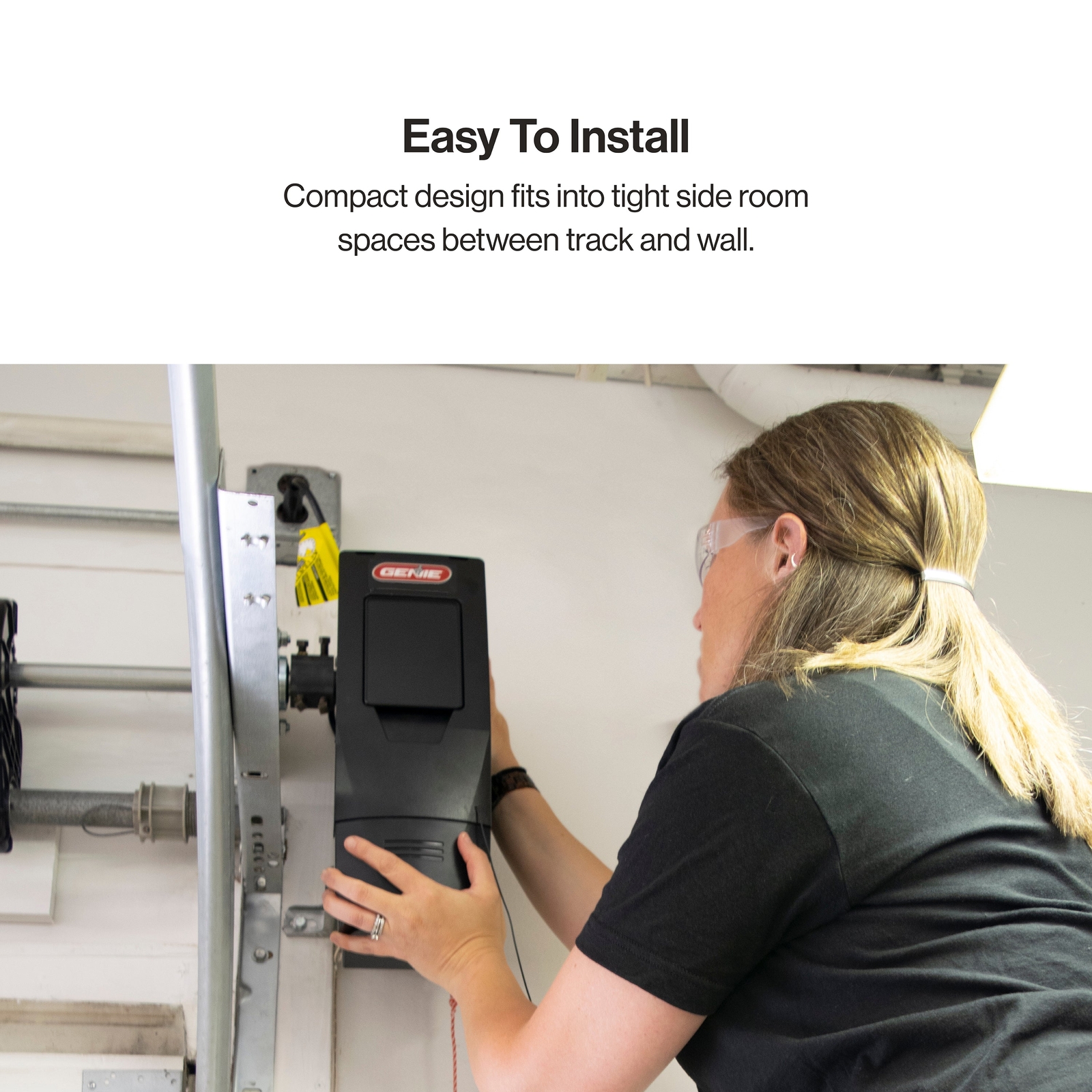 Genie 6172H-BO Wall Mount Smart Garage Door Opener with Battery Backup