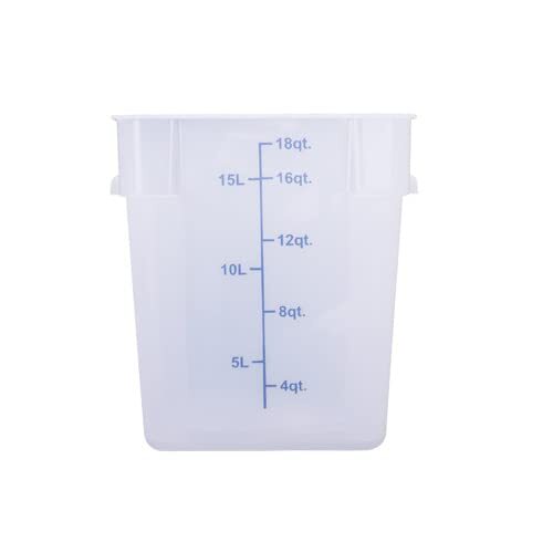 CenPro 29A-059 Square Food Storage Container - 18 Qt. Capacity - Translucent -