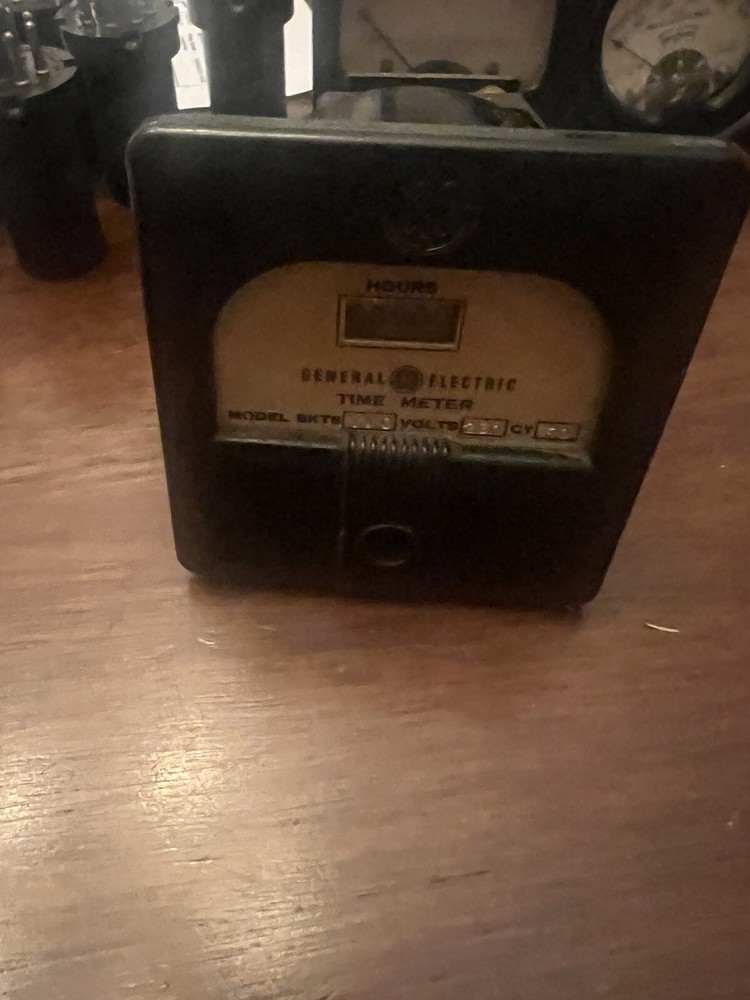 Vintage Aviation Hours Meter General Electric Untested