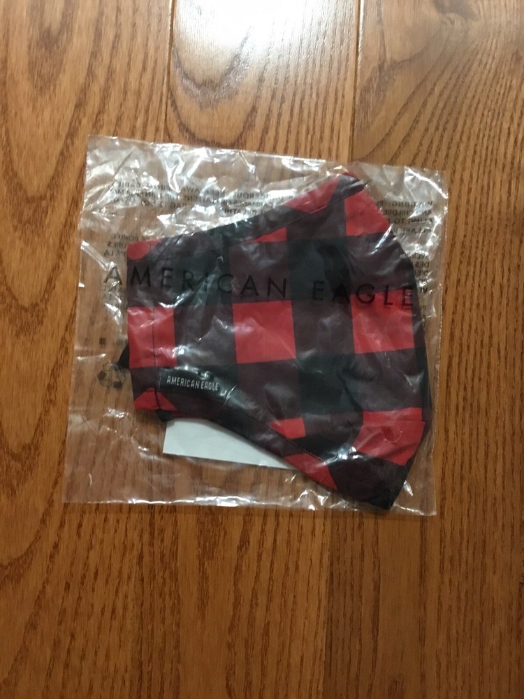 AMERICAN EAGLE BUFFALO PLAID FACE MASK NEW WITHOUT TAGS