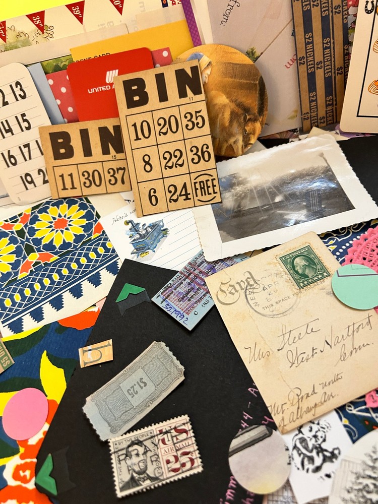 Junk Journal, scrapbooking, Collage Paper Ephemera Kit