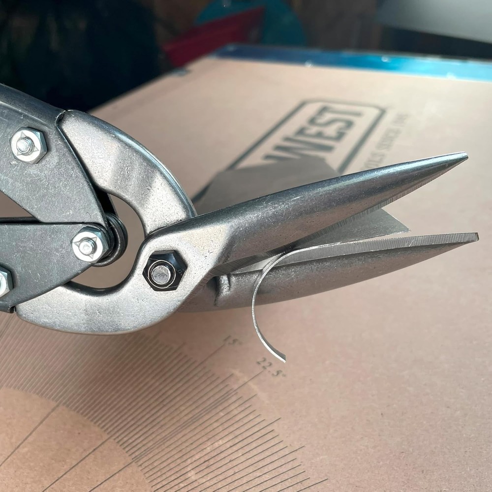 MIDWEST Power Cutters Long Cut Snip - Straight Offset Original Version