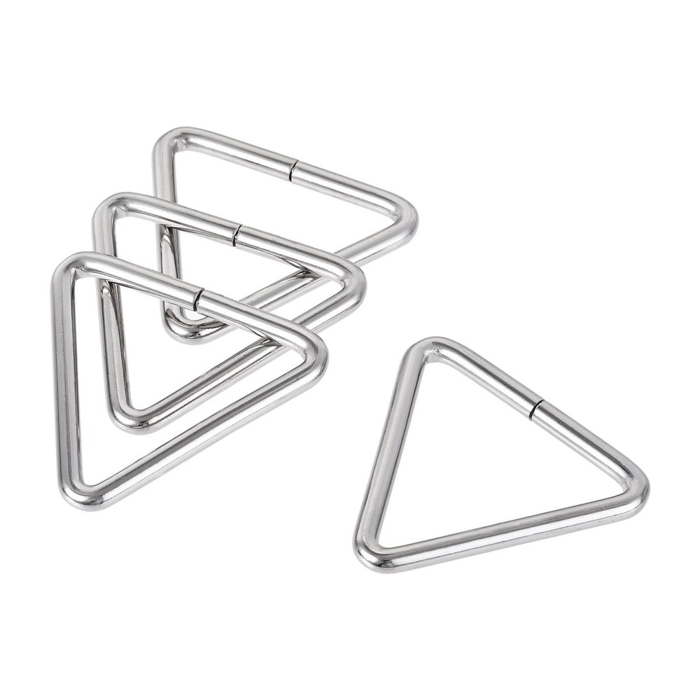 Metal Triangle Ring Buckle 2"(50mm) Inner Width for Strap Craft DIY 10pcs