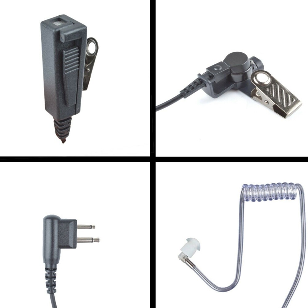 2 WIRE SURVEILLANCE MIC EARPIECE FOR CP200 PR400 EP450 RADIO HEADSET 10X
