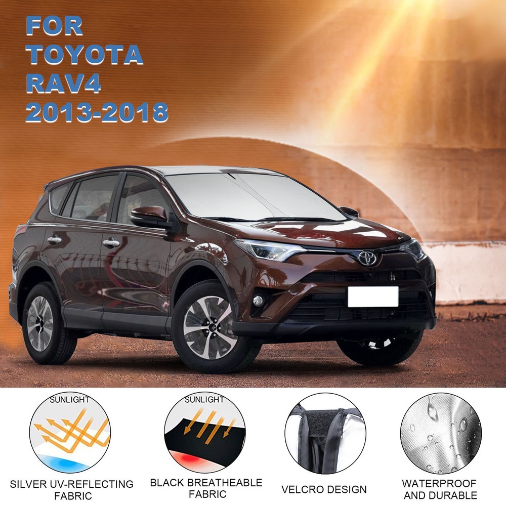 Custom For Toyota RAV4 2013-2018 Windshield Sunshade Window Sun Visor Protector