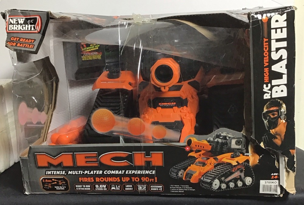 MECH High Velocity RC Blaster Damage Box New Untested Broken Piece