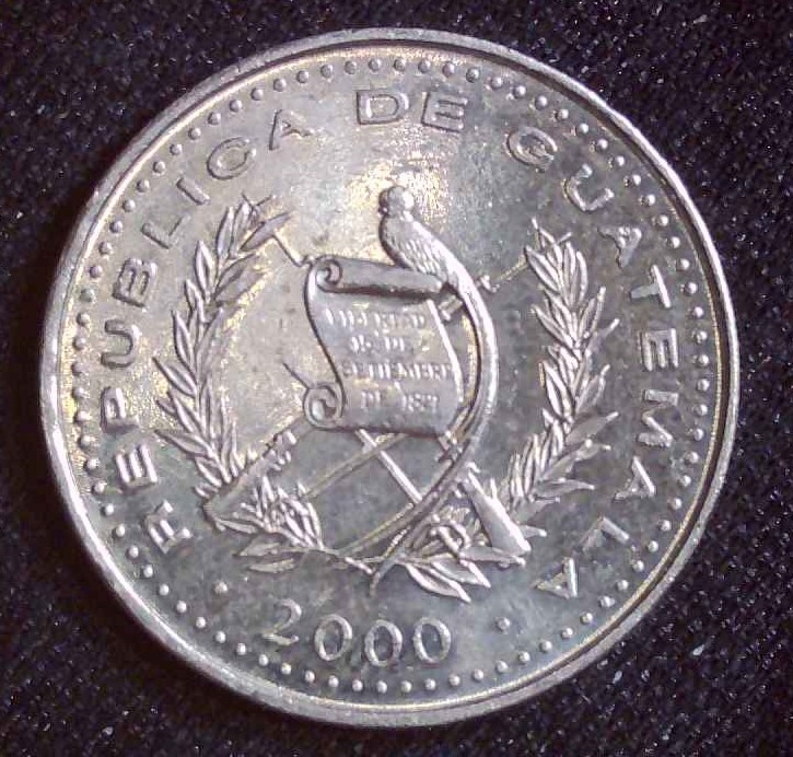 2000 Guatemala 25 Centavos