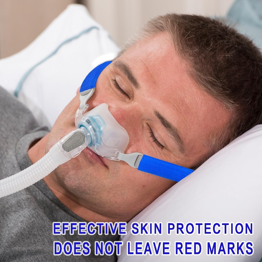 8 Pack CPAP Strap Covers Breathable Cushions for Most 8 Pack, Blue