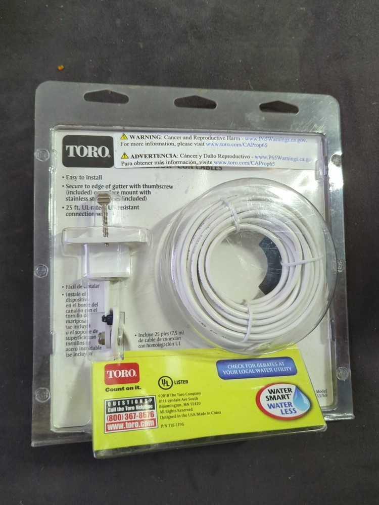 TORO Wired Rain Sensor Model 53769 Automatic Irrigation Shut Off New