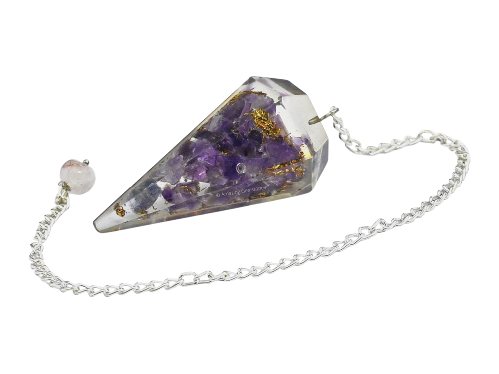 Amethyst Orgone Pendulum