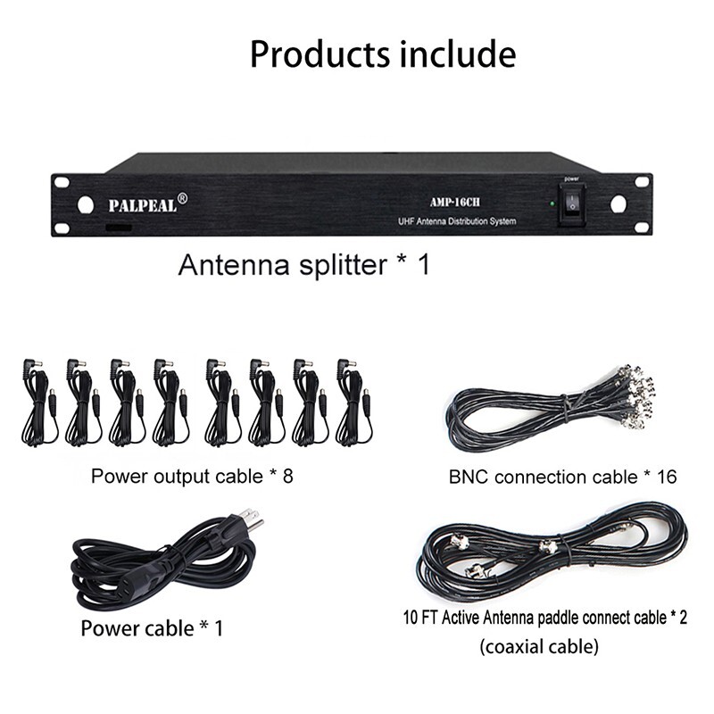 8 Way UHF Antenna Distribution System for wireless microphone,Antenna splitter