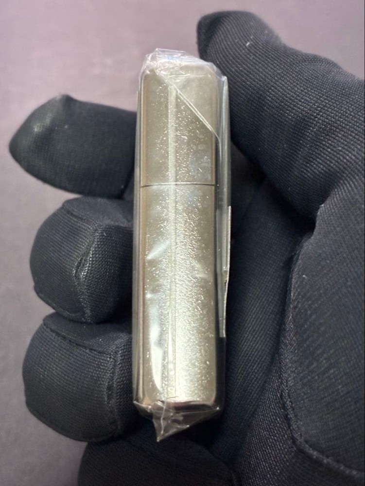 Zippo Jim Beam Bourbon Silver Dust One Sided Processing Lighter Regular Japan
