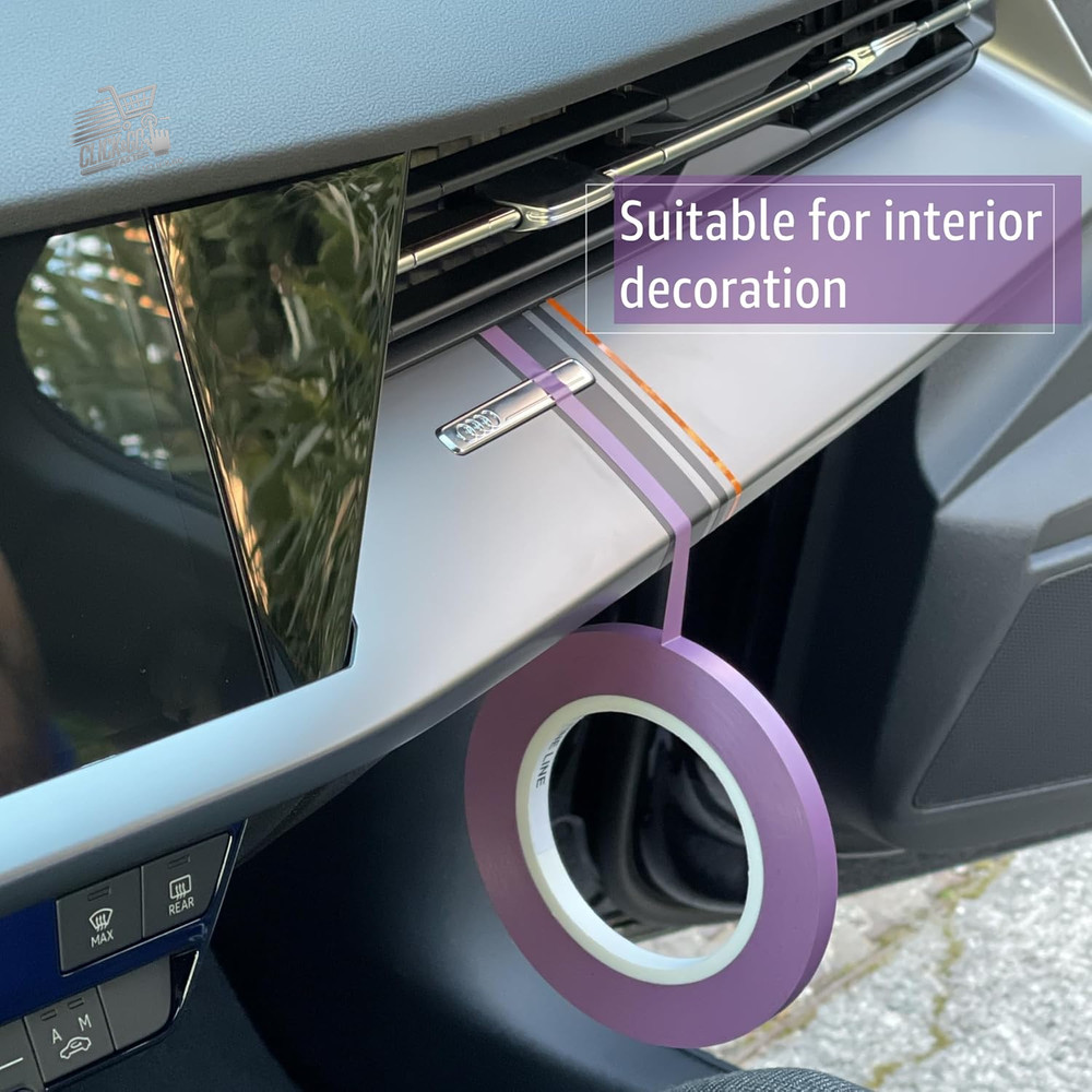 - Vinyl tape for precision masking, adaptable end line, conformable