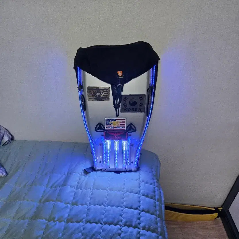 LED Rider Backpack with Badge Decorations Official