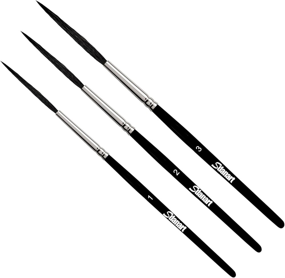 Scroll Pinstriping Brush,3 PCS High Performance Script Pinstripe Brushes,Made fr