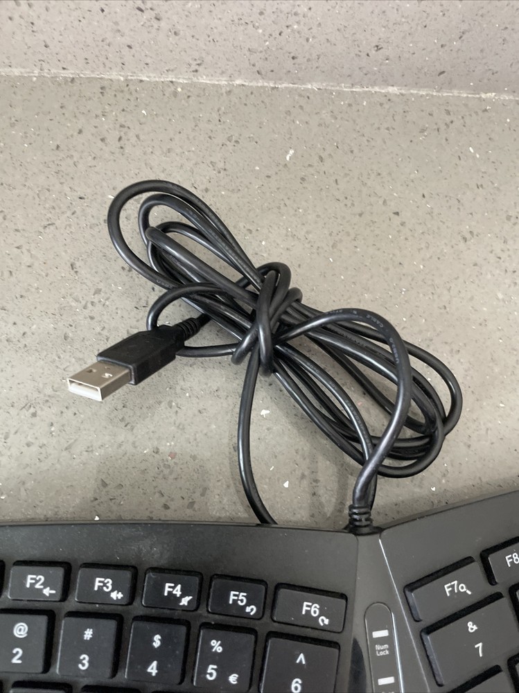 Perixx PERIDUO-505 Wired USB Ergonomic Split Keyboard ONLY Tested Working