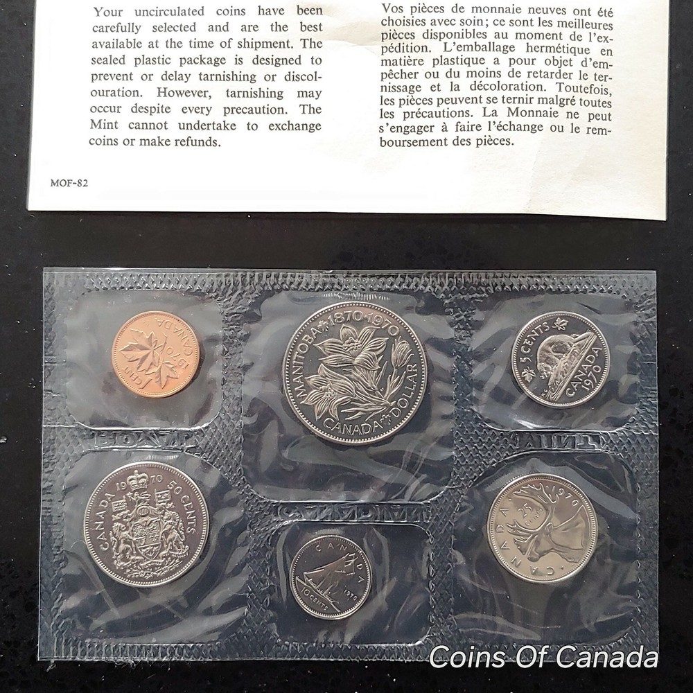 1970 Canada Prooflike 6 Coin Original Set Multiple Sets Available #coinsofcanada