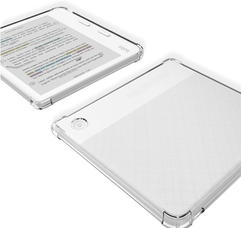 Clear Case for Kobo Libra Colour and Screen Protector, Libra Color Ereader Case