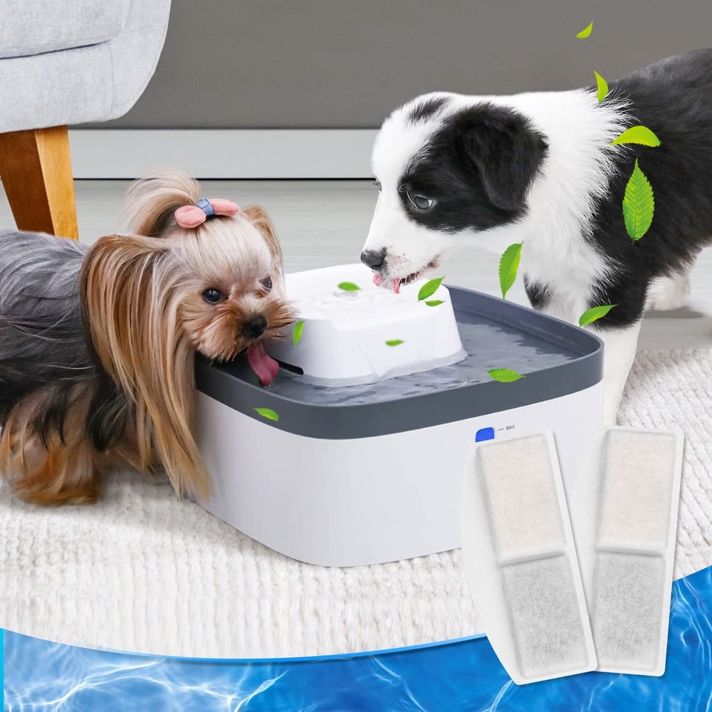 8 Pack Pet Fountain Filter Replacement and 8 Pack Replacement Pre-Filter Spon...