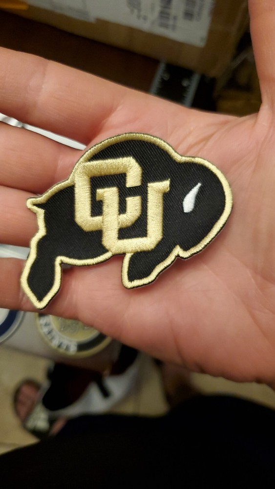 Colorado Buffaloes Patch. Fully Embroidered. Iron On Backing 3"X2"